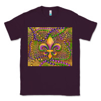 Plum mardi gras fleur de lis Classic Tee - RanaPortraitStore