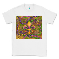 White mardi gras fleur de lis Classic Tee - RanaPortraitStore