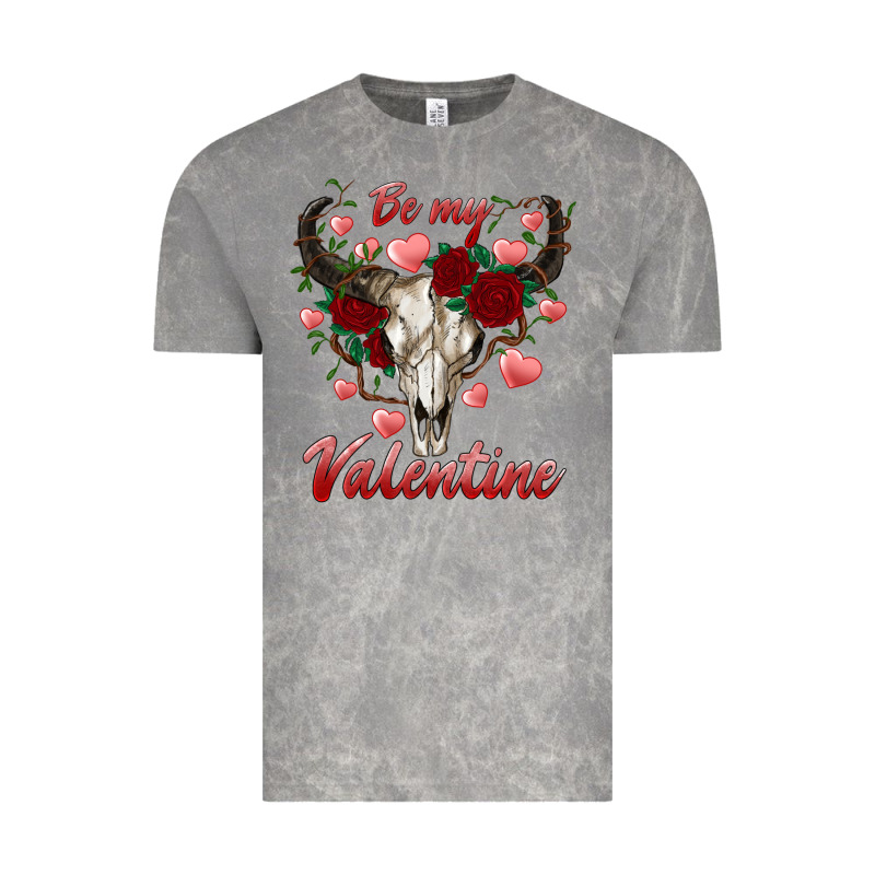 Be My Valentine Bull Skull Vintage Tee by RanaPortraitStore | Teevron