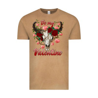 Vintage Camel be my valentine bull skull Vintage Tee - RanaPortraitStore