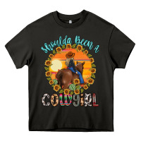 Asphalt shoulda been a cowgirl Heavy Core Tee - MaliasSmallBusiness