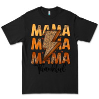Black Thankful Mama Premium Tee - MaliasSmallBusiness