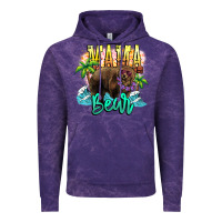 Cloud Purple Mama bear summer Vintage Hoodie - NancyCooperArtShop