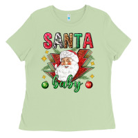 Matcha Santa baby Christmas Ladies Tee - NancyCooperArtShop
