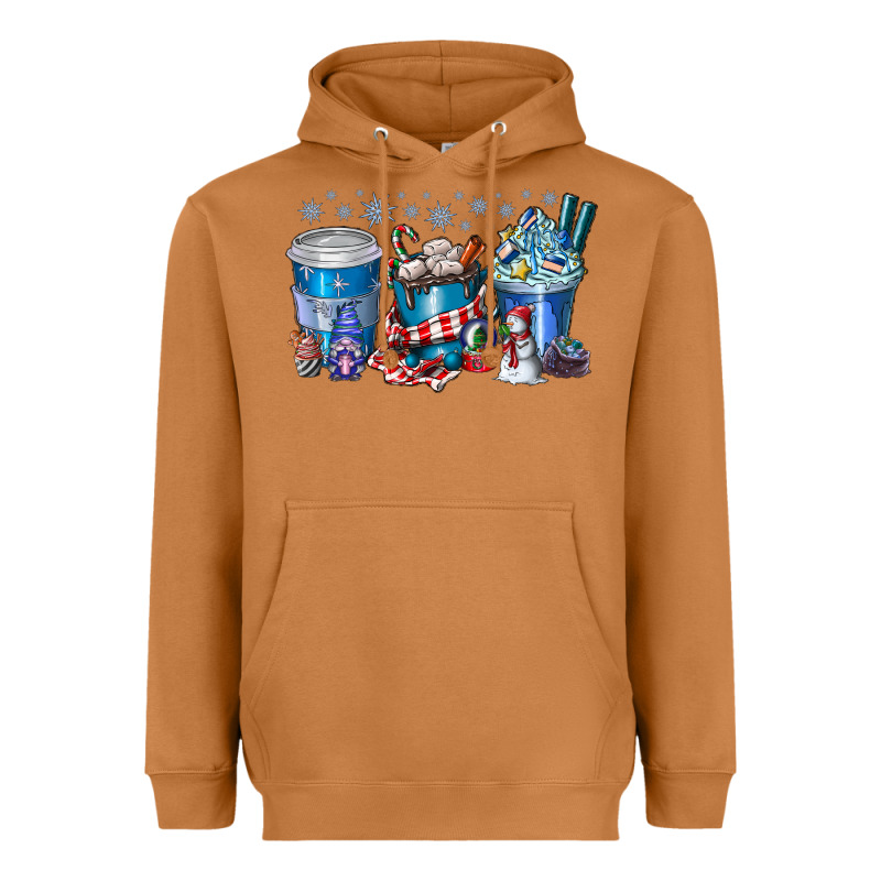 Christmas Coffee Heavyweight Hoodie by CowhideDigitalArt | Teevron