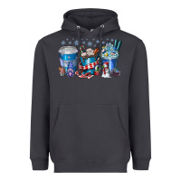 Smoke Christmas Coffee Heavyweight Hoodie - CowhideDigitalArt