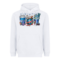 White Christmas Coffee Heavyweight Hoodie - CowhideDigitalArt