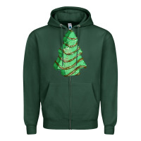 Sports Green green christmas cake Zipper Hoodie - FaDigitalArtStudio