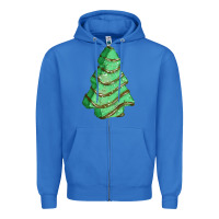True Royal green christmas cake Zipper Hoodie - FaDigitalArtStudio