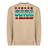 Mushroom Mama Tried Serape Heavyweight Sweatshirt - CowCowDesign