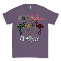 Lavender Merry Flocking Christmas Classic Tee - Bettercallsaul