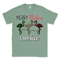 Sage Merry Flocking Christmas Classic Tee - Bettercallsaul