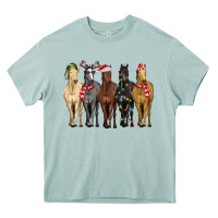 Arona horses with christmas Heavy Core Tee - MaliasSmallBusiness