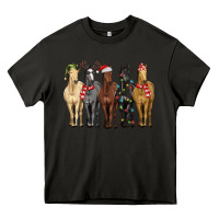 Asphalt horses with christmas Heavy Core Tee - MaliasSmallBusiness