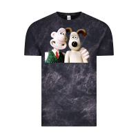 Cloud Black the man with his dog taking selfie w.a.l.l.a.c.e Vintage Tee - lanVoArt