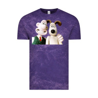 Cloud Purple the man with his dog taking selfie w.a.l.l.a.c.e Vintage Tee - lanVoArt