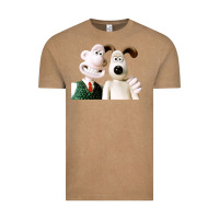 Vintage Coffee the man with his dog taking selfie w.a.l.l.a.c.e Vintage Tee - lanVoArt