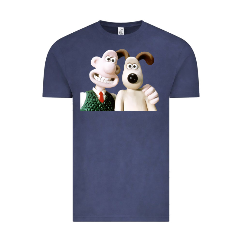 The Man With His Dog Taking Selfie W.a.l.l.a.c.e Vintage Tee by lanVoArt | Teevron
