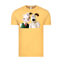 Vintage Mustard the man with his dog taking selfie w.a.l.l.a.c.e Vintage Tee - lanVoArt