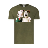 Vintage Olive the man with his dog taking selfie w.a.l.l.a.c.e Vintage Tee - lanVoArt