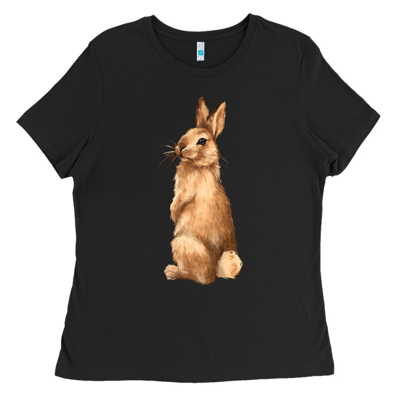 Bunny Ladies Tee by NancyCooperArtShop | Teevron
