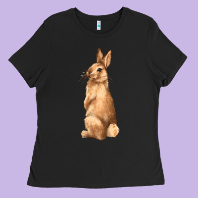 Bunny Ladies Tee Designed By Nancycooperartshop