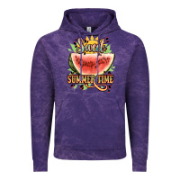 Cloud Purple sweet summer time watermelon Vintage Hoodie - NancyCooperArtShop