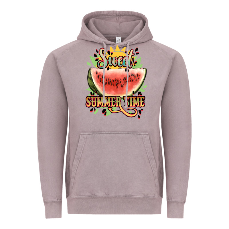 Sweet Summer Time Watermelon Vintage Hoodie by NancyCooperArtShop | Teevron