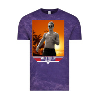 Cloud Purple rooster topgun retro Vintage Tee - lanVoArt