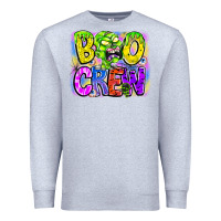 Heather Grey boo crew Premium Sweatshirt - CowhideDigitalArt