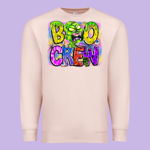 Boo Crew Premium Sweatshirt Designed By Cowhidedigitalart