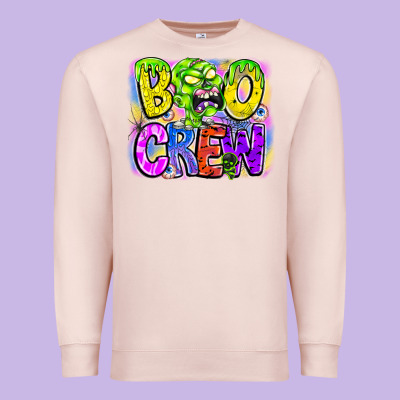 Boo Crew Premium Sweatshirt Designed By Cowhidedigitalart