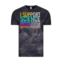 Cloud Black Hot Trend I Support Science Human Rights Public Education Vintage Tee - lanVoArt