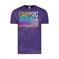 Cloud Purple Hot Trend I Support Science Human Rights Public Education Vintage Tee - lanVoArt