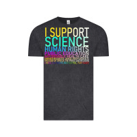 Vintage Black Hot Trend I Support Science Human Rights Public Education Vintage Tee - lanVoArt