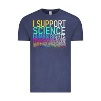 Vintage Denim Hot Trend I Support Science Human Rights Public Education Vintage Tee - lanVoArt