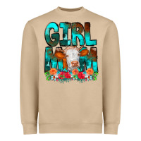 Mushroom Girl Mom Cow Flowers Heavyweight Sweatshirt - CowCowDesign