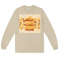 Mushroom fall breeze crunchy leaves Long Sleeve Tee - TumblerDesignByShophia