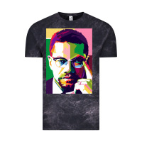 Cloud Black malcolm x Vintage Tee - lanVoArt