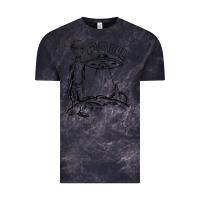 Cloud Black the alien paul Vintage Tee - lanVoArt