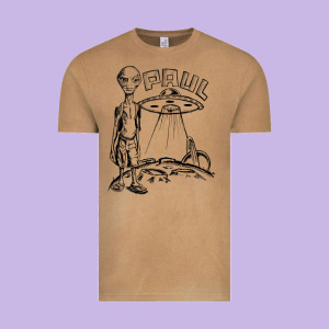 The Alien Paul Vintage Tee Designed By Lanvoart
