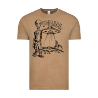 Vintage Coffee the alien paul Vintage Tee - lanVoArt