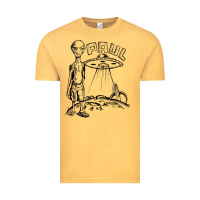 Vintage Mustard the alien paul Vintage Tee - lanVoArt