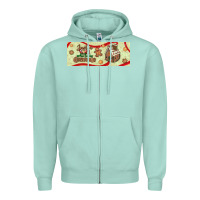 Seafoam just a girl who loves christmas Zipper Hoodie - BundleAndBundleShop