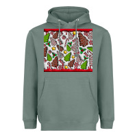 Sage Christmas Cakes Heavyweight Hoodie - CowhideDigitalArt