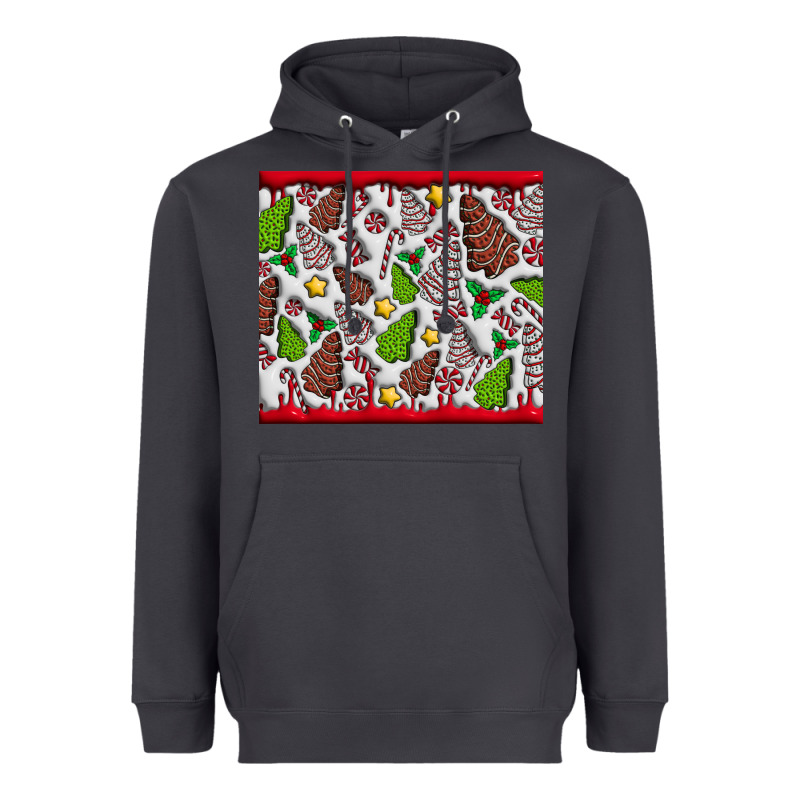 Christmas Cakes Heavyweight Hoodie by CowhideDigitalArt | Teevron