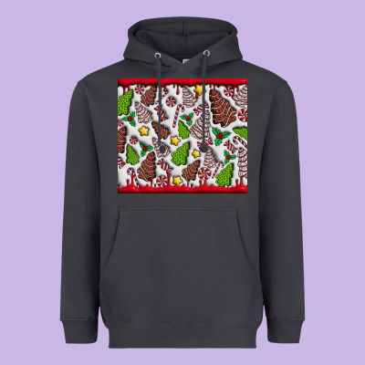 Christmas Cakes Heavyweight Hoodie Designed By Cowhidedigitalart