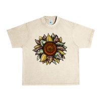Sandshell sunflower camouflage and leopard 2 Urban Heavy Tee - JahusDesignShop