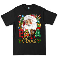 Black Papa Claus Christmas Premium Tee - NancyCooperArtShop