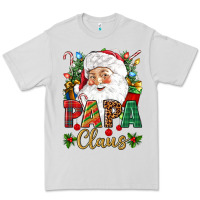 Dove Grey Papa Claus Christmas Premium Tee - NancyCooperArtShop